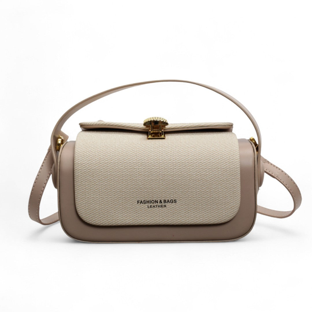 Retro II Renkli Kumaş Kapaklı Crossbody Çanta | Şık ve İşlevsel Tasarım