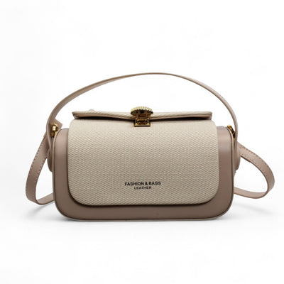 Retro II Renkli Kumaş Kapaklı Crossbody Çanta | Şık ve İşlevsel Tasarım