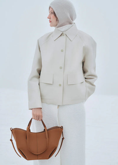 Polene Cyme Fransız Deri Çanta | Zarif & Geniş Tasarım